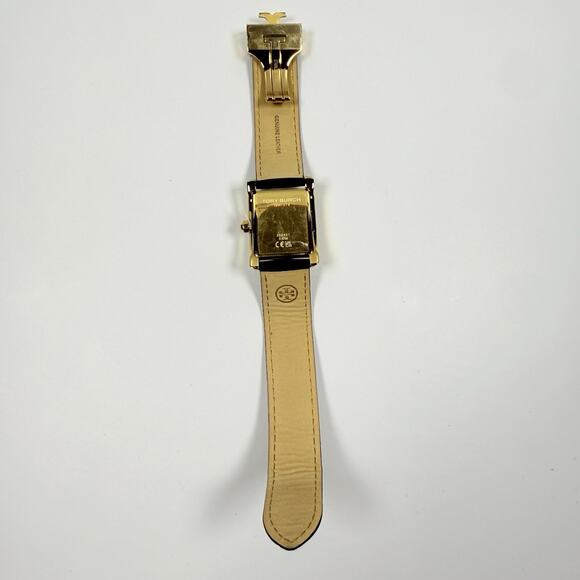 Tory Burch Eleanor TBW1076 Cream Dial Black Leather Strap Women’s Watch main image 7